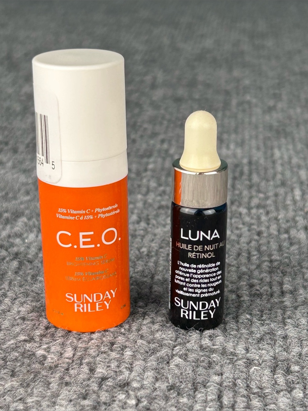 Sunday Riley CEO Vitamin C Brightening Serum 8ml & Luna Night Oil 5ml Set NWOB